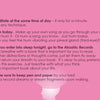 A pink graphic for DAY 46 of Schiffer Publishing, Ltd.'s "Build Your Psychic Skills" suggests daily meditation, creating a personal song, connecting to the Akashic Records, and journaling dreams to strengthen your psychic abilities.