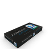 A rectangular black box labeled "Kabbalistic Visions" by Schiffer Publishing, Ltd., featuring colorful mystical art inspired by the Tree of Life and Hebrew alphabet, displayed on a plain white background.
