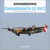 Book cover of 'Consolidated B-24, Vol. 2' by David Doyle featuring an airplane on a blue background.