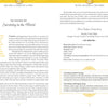 An open book from Sacred Mysteries by Schiffer Publishing, Ltd. displays two pages: the left discusses the Muladhara (root) chakra using Tantric wisdom and a Sufi quote, while the right highlights first chakra qualities and card titles with yellow accents.