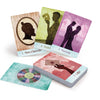 The Rainbow Kipper by Schiffer Publishing, Ltd. is a deck of illustrated, color-coded divination cards with vintage-style images and multi-colored circular backs, perfect for captivating fortune-telling sessions.