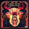 Cover of Schiffer Publishing, Ltd.'s The Art of Metal, showcasing a stylized, colorful bull's head with large horns and geometric patterns, surrounded by intricate designs and the title at the top—a classic example of heavy metal artwork.