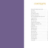 A contents page for the Steele Wizard Tarot by Schiffer Publishing, Ltd., with a purple left and white right side, lists sections like Foreword and Tarot Ethics—all referencing its unique 88-card system, with matching page numbers.