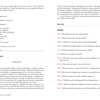 The "New Directions in Tarot" by Schiffer Publishing, Ltd. features a guidebook page with Tarot interpretation tips for character sketches, card meanings from Ace to King of Wands, headings, bullet points, and a guiding questions table.