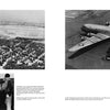 Black-and-white aerial photos from Schiffer Publishing, Ltd. feature Douglas DC-4, DC-6, and DC-7 aircraft: one flying over a city and another being unloaded as four uniformed men examine supplies below.