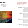 An interview page with artist Bryan Ida features two colorful abstracts and discusses his process and inspirations, highlighting how his style sets him apart—all from "More Disruption" by Schiffer Publishing, Ltd.