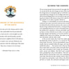 An open book from Schiffer Publishing, Ltd.'s The Time Changer's Tarot shows a circular earth above the poem "Belonging to the Household of the Earth" by Alexander Pope (left), and "Becoming Time Changers" with text below on the right.
