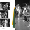 Teenage Wasteland from Schiffer Publishing, Ltd. features three black-and-white photos of a vibrant San Francisco concert, including a large shot showcasing The Who’s Winterland show with dynamic lighting, drums, and guitar action.