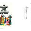 The Broadway Poster Art print by Schiffer Publishing, Ltd. displays colorful theater scenes with “The Best Entertainment in the World” and includes a Contents list to the right, showing chapters by year from 1945 to 1969.