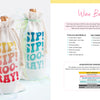 The Sublimation Crafting set by Schiffer Publishing, Ltd. includes two wine bags ideal for gifts. Personalize each bag with your favorite designs using sublimation printing for unique, custom creations.