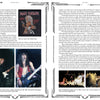 Two pages from "Hallowed by Their Name" by Schiffer Publishing, Ltd. feature Iron Maiden text, Killers World Tour art, and three action-packed concert photos with captions detailing the band's energetic stage performances and related events.