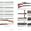 A spread from ERMA: Erfurter Maschinenfabrik, 1924–2003, Vol. 1 (Schiffer Publishing, Ltd.) shows labeled images and details of five German rifles, highlighting features, identification points, and ERMA's historical background.