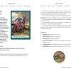 A two-page spread from Boadicea's Tarot of Earthly Delights by Schiffer Publishing, Ltd. showcases the Knight of Pentacles card with imagery, descriptions, keywords, symbolic meanings, and interpretive guidance.