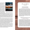A two-page spread in "For the Unremembered" (Schiffer Publishing, Ltd.) spotlights a sunset at First Encounter Beach and highlights Eastham sites for reflection, including those linked to enslaved people's history and First Encounter Beach.