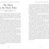 A two-page spread from Schiffer Publishing, Ltd.'s "Ghosts and Eerie Legends of Chester County, Pennsylvania" features "The Ghost in the Clock Tower," a vivid account of haunting sightings in West Chester that enriches local ghost lore.