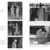 Four black-and-white photos from "Inspired Enterprise" by Schiffer Publishing, Ltd. show NASA staff in the 1960s—including Dr. Forest Kelley and James Douhan—discussing and inspecting planes at NASA’s Dryden Flight Research Center.