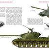 A page in "Armored Forces of Russia and the Soviet Union" by Schiffer Publishing, Ltd. features the Soviet T-10 heavy tank with a color side view, action shot, B/W photo, and detailed technical and historical info.