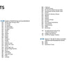Table of contents page for Douglas DC-8 by Schiffer Publishing, Ltd., featuring chapters on history, service, competition, technical specs, and impact—organized in four bolded columns with itemized subheadings.