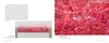 Two artworks by Portia Munson—left: a display of pink objects; right: an immersive room with pink items—recall NYC subway art featured in "Museum in Transit" by Schiffer Publishing, Ltd.