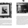 Two black-and-white photos illustrate Savannah's Afterlife III from Schiffer Publishing, Ltd.: Left, a framed portrait of a silhouetted man and dog; right, a rustic attic room with bed, table, and chair beneath a sloped wooden ceiling. Text surrounds both.