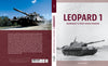 Front cover of Leopard 1 by Schiffer Publishing, Ltd., showing the classic NATO tank crossing rugged ground under a blue sky, with another Leopard 1 behind—a must-have for Cold War military history fans.