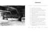 A black-and-white photo shows the interior of a barn with beams, tools, and barrels. Next to it is a table of contents for "The Historic Dutch American Barns of New Jersey and Southern New York" by Schiffer Publishing, Ltd.