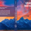 The "Grand Teton National Park" book by Schiffer Publishing, Ltd. features a vibrant cover with snow-capped peaks and a blue sky with pink clouds, making it an ideal photography book or souvenir.