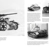 A spread from Panzerkampfwagen IV by Schiffer Publishing, Ltd. displays black and white photos—side and front views—of German WWII tanks, with captions detailing their features and deployment.