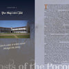 A spread from Ghosts of the Poconos by Schiffer Publishing, Ltd. shows a photo of the Shawnee Inn with text: Watch a lady in white stroll through the lobby—one of many haunted tales—plus more info about the inn on the right page.