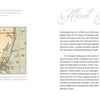 A two-page spread in "Natural Wonders of Assateague Island" by Schiffer Publishing, Ltd. shows old maps of Chincoteague and Assateague on the left and a tree photo with text about Assateague’s wild horses and wildlife photography.