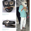 Collage of three images from "Mexican Masks and Puppets" by Schiffer Publishing, Ltd.: bull and dog Sierra de Puebla masks with mustaches and painted details, plus a person in a striped shirt adjusting a mouse mask, evoking Mexican masked dances.