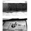 A page from "Ghosts of the Outer Banks" by Schiffer Publishing, Ltd. shows a buried stone memorial and an informational display about the Hatteras Lighthouse, featured in local ghost stories and haunted lighthouse legends.