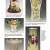 A catalog page displays five Royal Austria Porcelain vases by Schiffer Publishing, Ltd., each with ruffled tops and colorful floral designs; below each vase are short descriptions and prices.