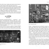 A black and white book spread from Schiffer Publishing, Ltd.'s "Kentucky Haunts" features text on Louisville restaurants, with photos of a cozy interior and a mural-covered exterior—some said to be among Kentucky's most haunted spots.