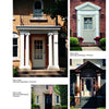 A collage titled "Entryways and Doorways" by Schiffer Publishing, Ltd. displays five unique front door styles from Sherwood and Kaukauna, Wisconsin, each with distinct columns, steps, and decorative details.