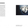 A two-page spread in "50 Contemporary Women Artists" by Schiffer Publishing, Ltd. shows text about Ana Teresa Fernández on the left and a painting of two women in white dresses floating above a dark sphere on blue on the right.