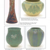 Page featuring four vases with intricate, earthy-toned designs from "Alternative American Ceramics, 1870-1955" by Schiffer Publishing, Ltd., highlighting tall, round, and flared forms in American art pottery.
