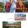 Snapshots of Pennsylvania: vibrant kayaks stacked outdoors, kids at a splash park, a red covered bridge. Discover these scenes and more in "Life in the Keystone State" by Schiffer Publishing, Ltd.