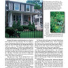 A magazine page from Schiffer Publishing, Ltd.’s Creating Curb Appeal features front-of-the-home design tips, a photo of a two-story house with pink flowers, a landscaped garden, and columns with landscaping and home design advice.