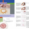 Two pages from "Wax on Crafts Holiday Projects" by Schiffer Publishing, Ltd. feature step-by-step guides with photos and instructions for paper quilling and crayon crafts, like drawing petals and making basic shapes.