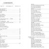 The table of contents for "A Course in Tarot" by Schiffer Publishing, Ltd. organizes chapters on success, money, personal growth, habits, life strategies, and practical Tarot learning, each with detailed sections and page numbers.