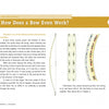 The "How Does a Bow Even Work?" page in Making Bows with Children by Schiffer Publishing, Ltd. explains bow energy with illustrations and clear text, plus a yellow banner—perfect for kids eager to build their own bows.