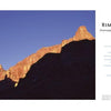 A rocky, sunlit peak towers over deep shadows in the Grand Canyon beneath a clear blue sky; on the right, text reads “In the Chasms of Water, Stone, and Light”—a new release from Schiffer Publishing, Ltd. celebrating canyon exploration.