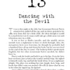 Page 13, titled "Dancing with the Devil" from Scary Urban Legends by Schiffer Publishing, Ltd., begins an eerie tale about Lieutenant Prescott Purvis unwinding after duty—an ideal read for scary story fans. Page 79 is noted at the bottom.