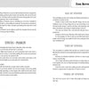 A page from Schiffer Publishing, Ltd.'s My First Tarot guidebook, featuring clear layouts and sections that explain the Ace, Two, and Three of Staves cards, plus a section on Staves – Passion.