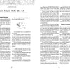 Two pages from "A Course in Tarot" by Schiffer Publishing, Ltd.: The left shows chapter info, five Tarot cards, and Tarot history; the right offers tips on card types and guidance to begin your own Tarot reading journey.