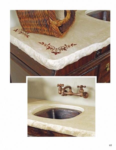 Create rustic kitchen and bathroom vanities with "Casting Concrete Countertops" by Schiffer Publishing, Ltd., ideal for DIY countertop projects featuring creative designs, built-in sinks, and unique finishes.
