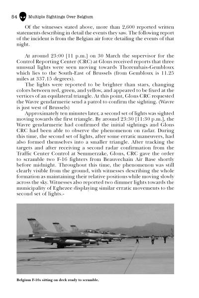Schiffer Publishing, Ltd.'s "Military Response to UFO Activity" explores calm airstrip scenes—like Belgian F-16s with crews on standby—that have fueled government UFO disclosure debates.