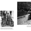 Two black-and-white photos: Left, US Army soldiers beside a Harley-Davidson WLA military motorcycle. Right, a soldier rides the WWII-era WLA through mud. Schiffer Publishing, Ltd. highlights the WLA’s vital US Army role.