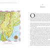 A detailed map of the Delaware River Valley watershed, featured in The Illustrated Delaware River from Schiffer Publishing, Ltd., with bordering states marked and an enlarged O introducing the chapter “Roots.”.